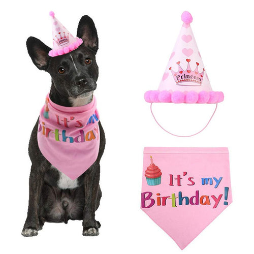Chapéu de Aniversário para Cães e Gatos – Fantasia Fofa para Festas e Fotos